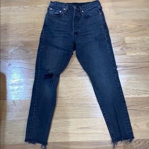 Levi 501 S Black Jeans